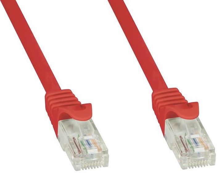 CCA Cat 5 AND UTP patch network cable red 0,5 m - Techly Professional ICOC CCA 5 U- 005 -RET