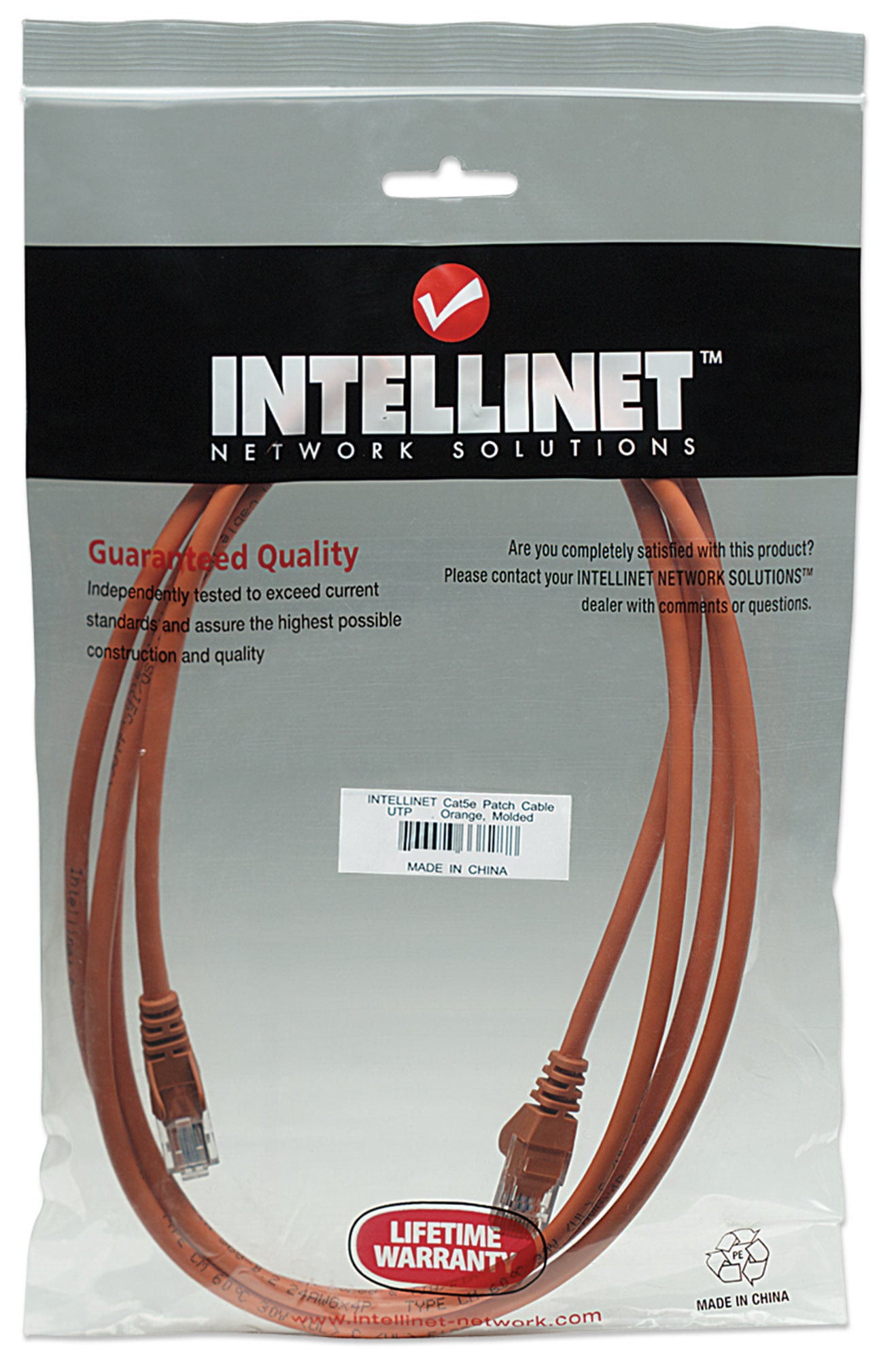 Cavo di rete Patch CCA Cat5e Arancione UTP 1m - Intellinet ICOC CCA5U-010-OR