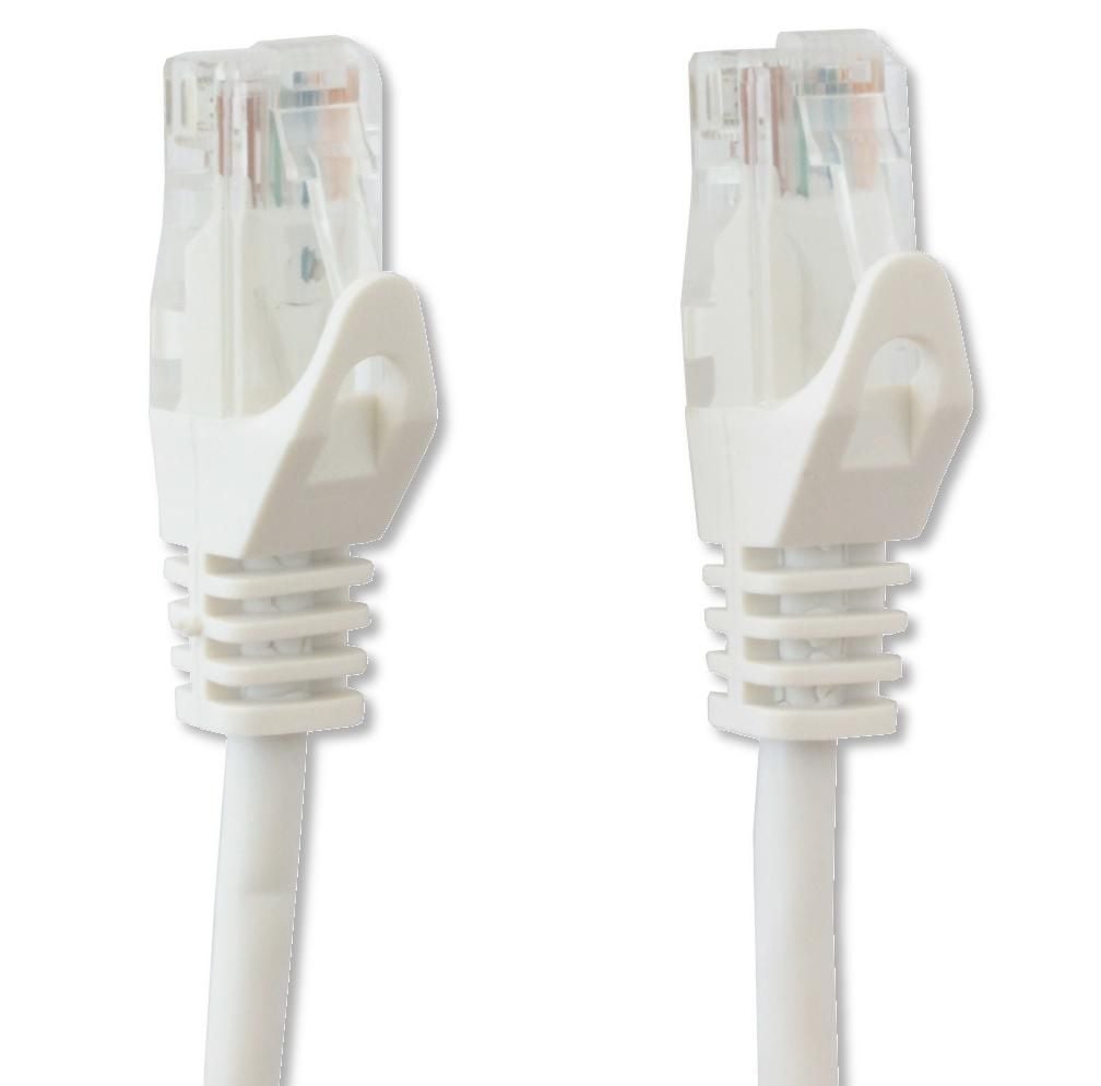 CCA Cat 5 AND UTP patch network cable white 1 m - Techly Professional ICOC CCA 5 U- 010 -WHT