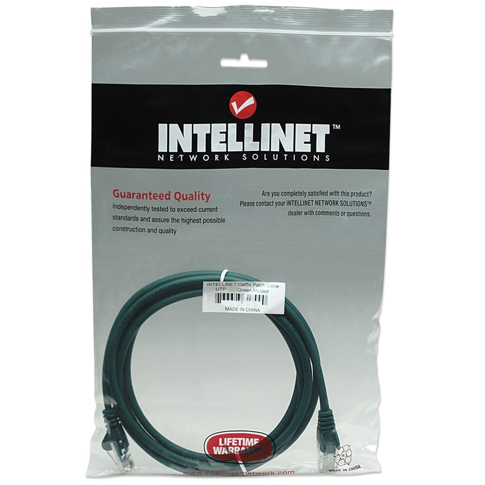Cavo di rete Patch CCA Cat5e Verde UTP 1,5m - Intellinet ICOC CCA5U-015-GREE