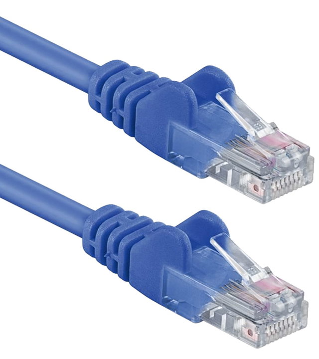 Cavo Rete Patch CCA Cat5E U/UTP Blu 2m - Goobay ICOC CCA5U-020-BLG