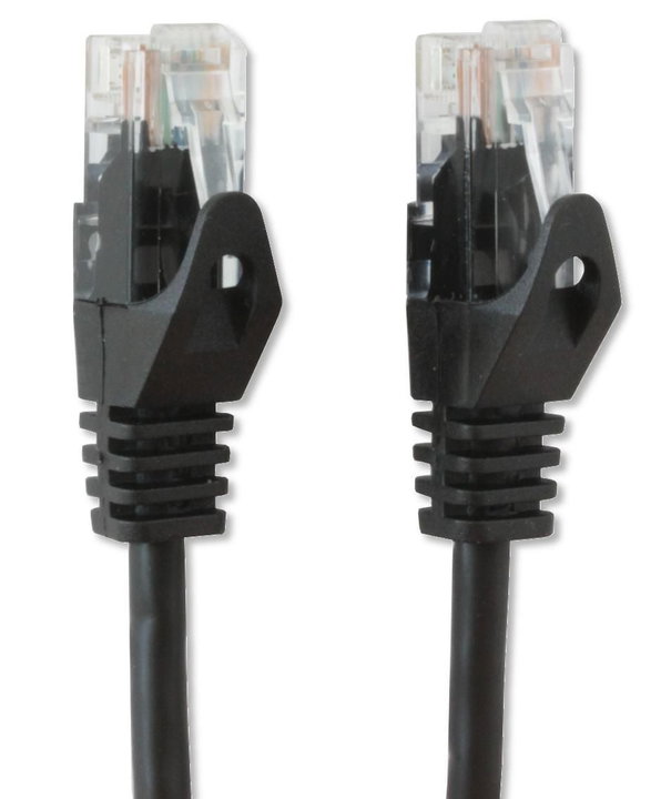 CCA Cat 5 E black patch network cable UTP 3 m - Techly Professional ICOC CCA 5 U- 030 -BKT