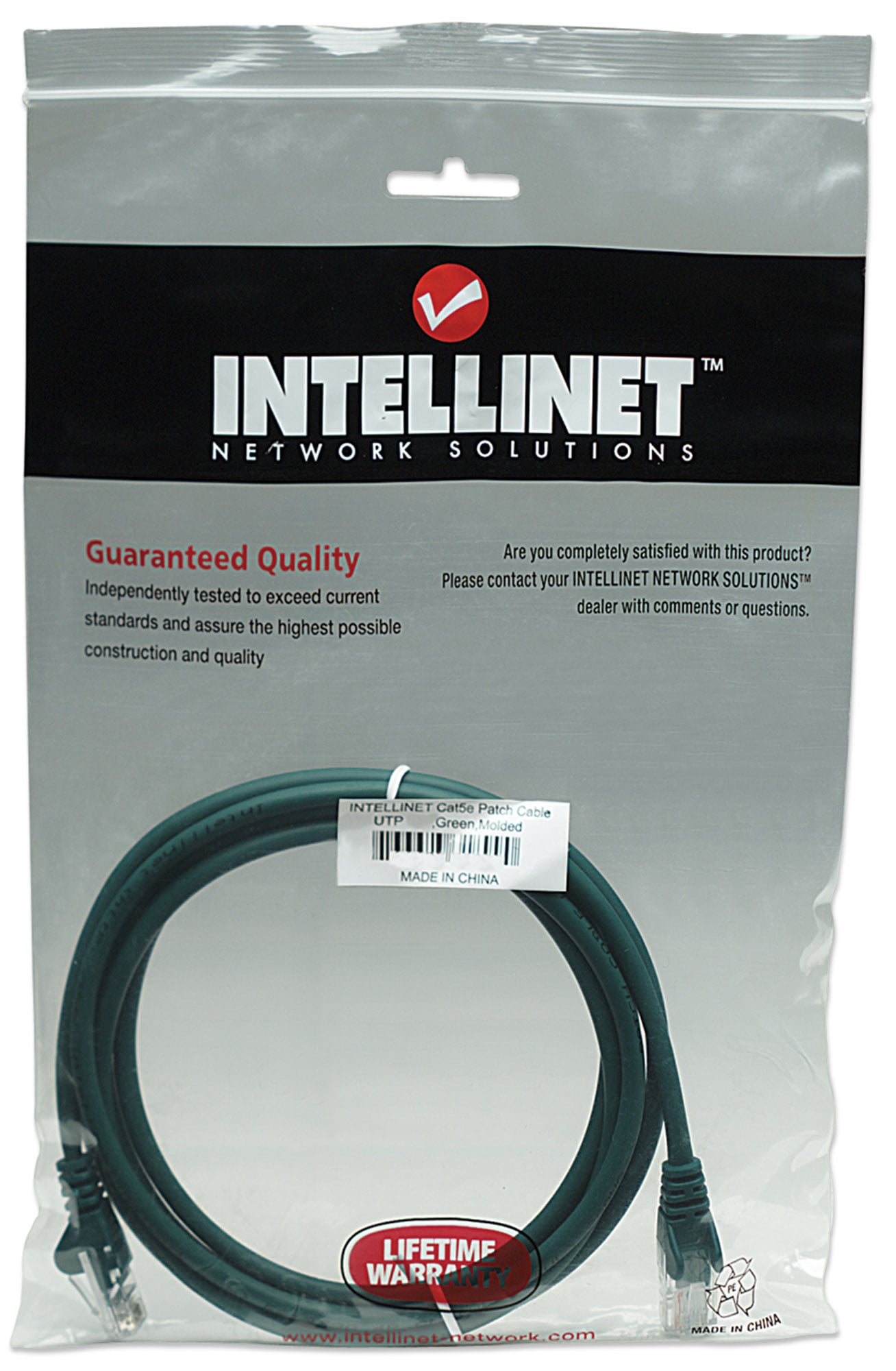 Cavo di rete Patch CCA Cat5e Verde UTP 3m - Intellinet ICOC CCA5U-030-GREE