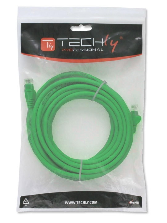 Cavo di rete patch CCA Cat5E verde UTP 3m - Techly Professional ICOC CCA5U-030-GREET
