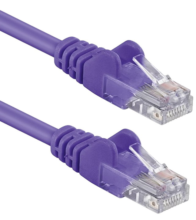 Cavo di rete Patch Cat5E Viola U/UTP 3m - Goobay ICOC CCA5U-030-VLG