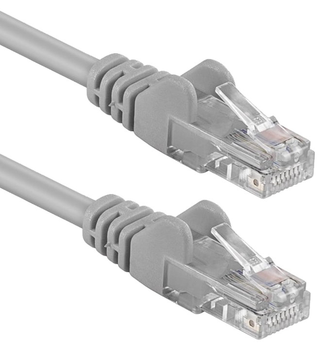 Cavo di Rete Patch CCA Cat5E Grigio U/UTP 3m - Goobay ICOC CCA5U-030EGG