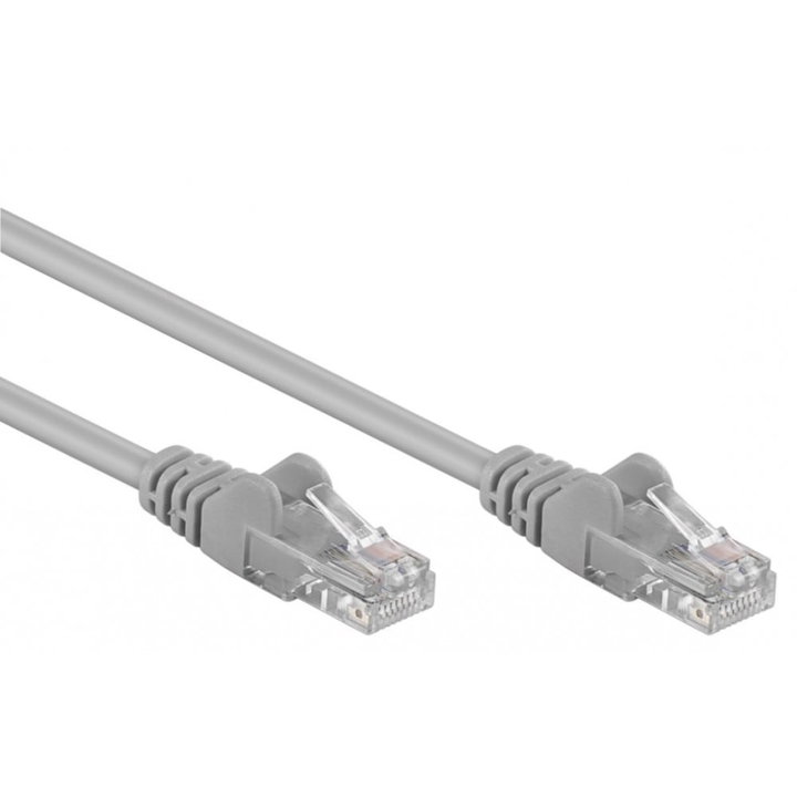 Cavo di Rete Patch CCA Cat5E Grigio U/UTP 3m - Goobay ICOC CCA5U-030EGG