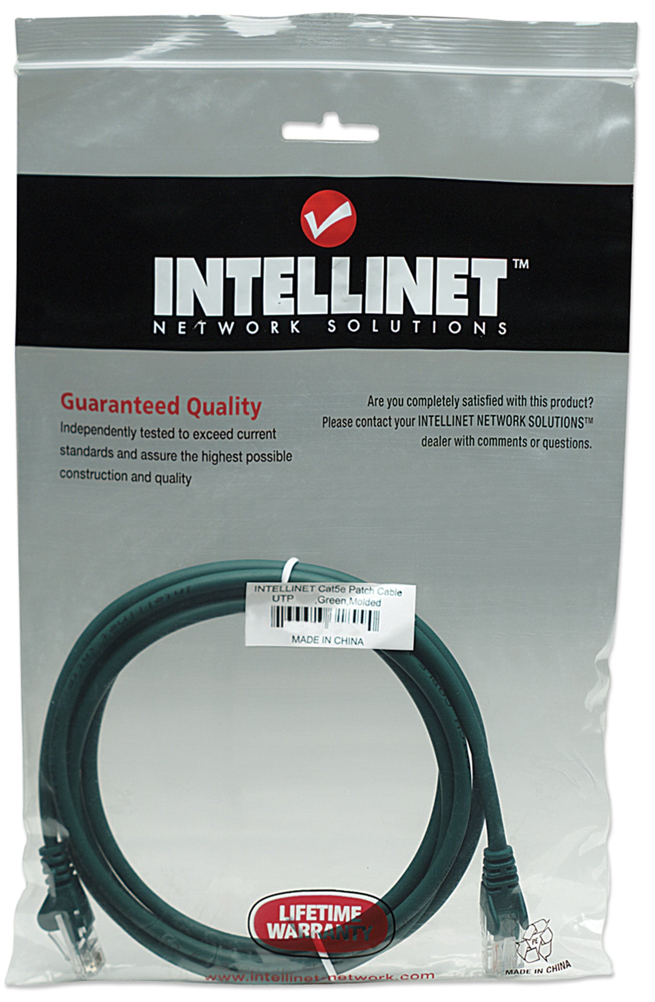 Cavo di rete Patch CCA Cat5E Verde UTP 5m - Intellinet ICOC CCA5U-050-GREE