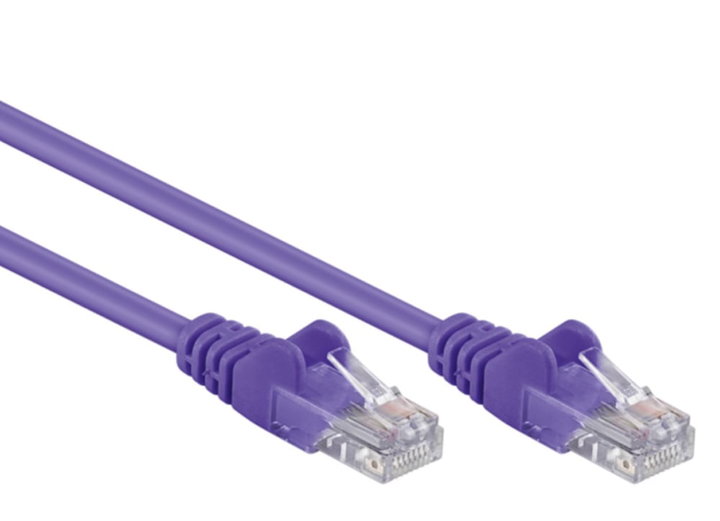 Cavo di rete Patch in CCA Cat5E Viola U/UTP 5m - Goobay ICOC CCA5U-050-VLG