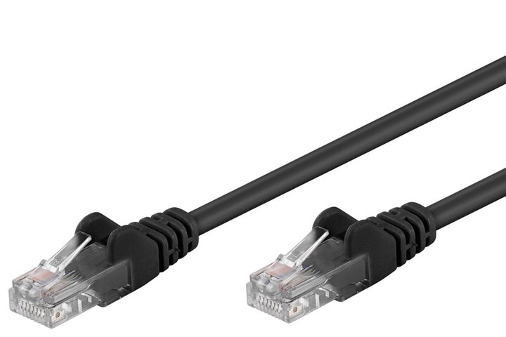 Cavo di rete Patch CCA Cat5e Nero UTP 10m - Goobay ICOC CCA5U-100-BKG