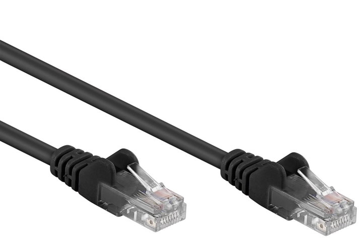 Cavo di rete Patch CCA Cat5e Nero UTP 10m - Goobay ICOC CCA5U-100-BKG