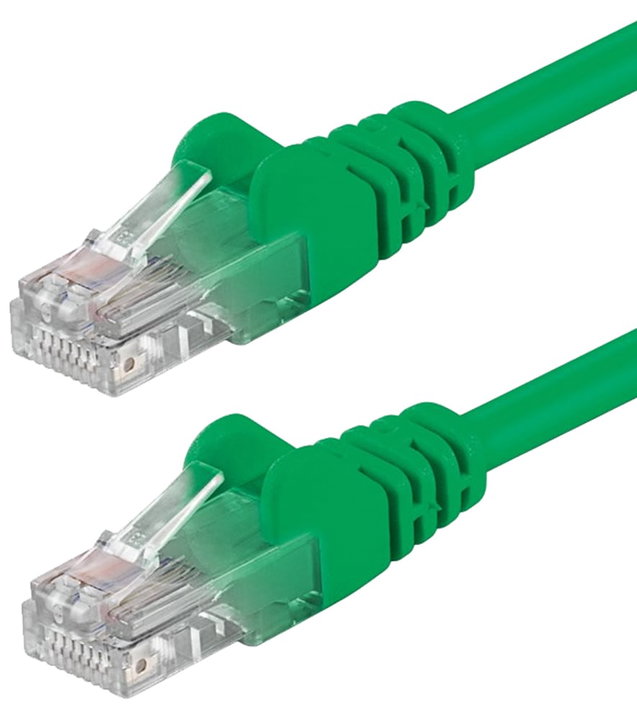 Cavo Rete Patch CCA Cat5E U/UTP Verde 10m - Goobay ICOC CCA5U-100-GREEG