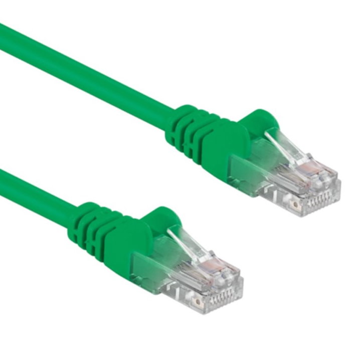 Cavo Rete Patch CCA Cat5E U/UTP Verde 10m - Goobay ICOC CCA5U-100-GREEG