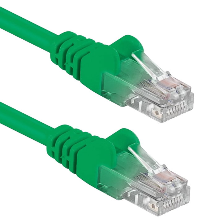 Cavo Rete Patch CCA Cat5E U/UTP Verde 10m - Goobay ICOC CCA5U-100-GREEG