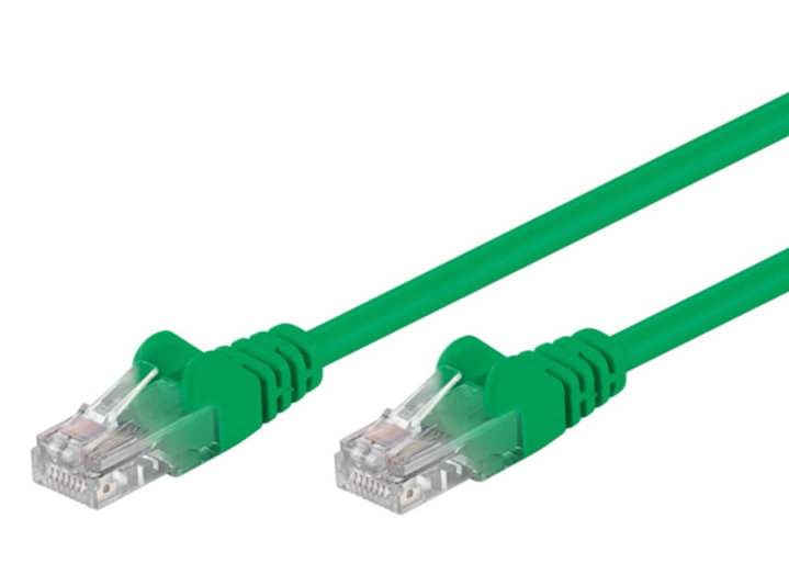Cavo Rete Patch CCA Cat5E U/UTP Verde 10m - Goobay ICOC CCA5U-100-GREEG