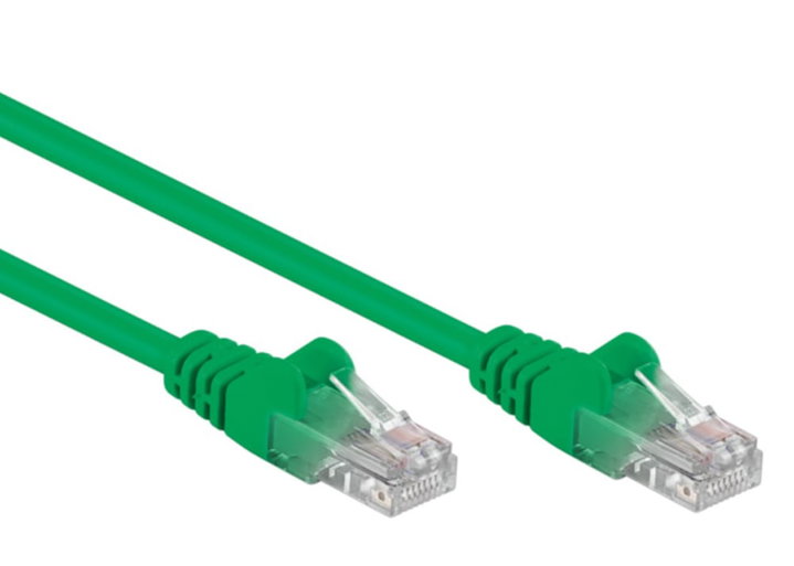 Cavo Rete Patch CCA Cat5E U/UTP Verde 10m - Goobay ICOC CCA5U-100-GREEG