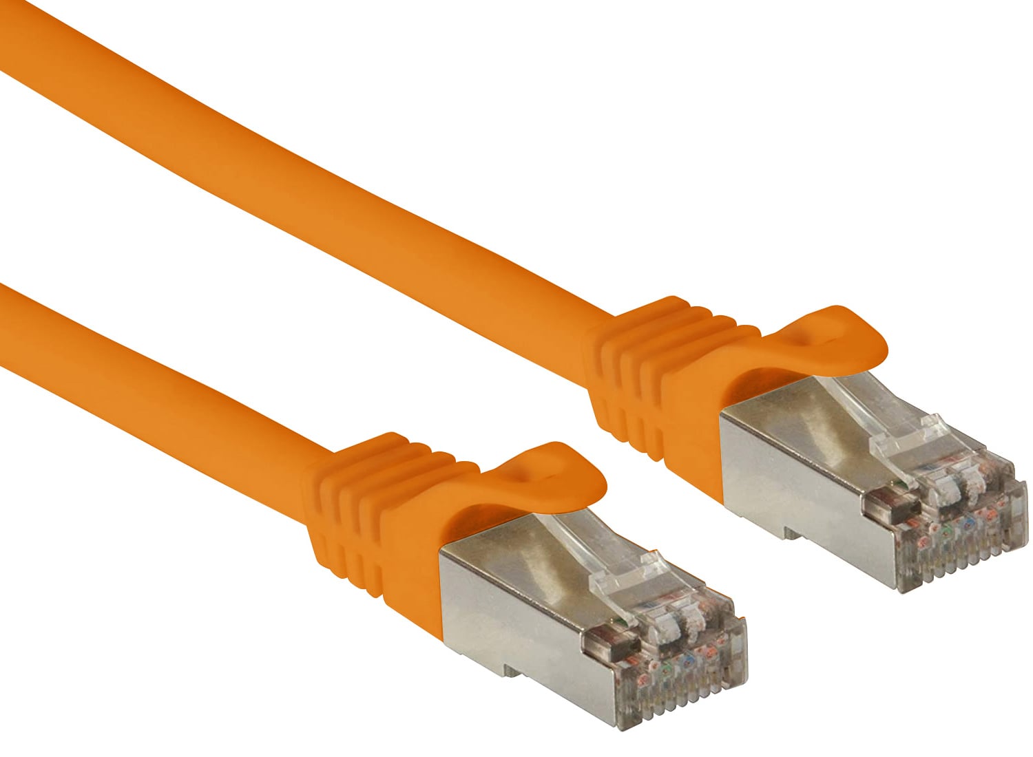 Cavo di rete Patch in CCA Schermato Cat6 Arancione F/UTP 1m Bulk - Techly Professional ICOC CCA6F-010-OR