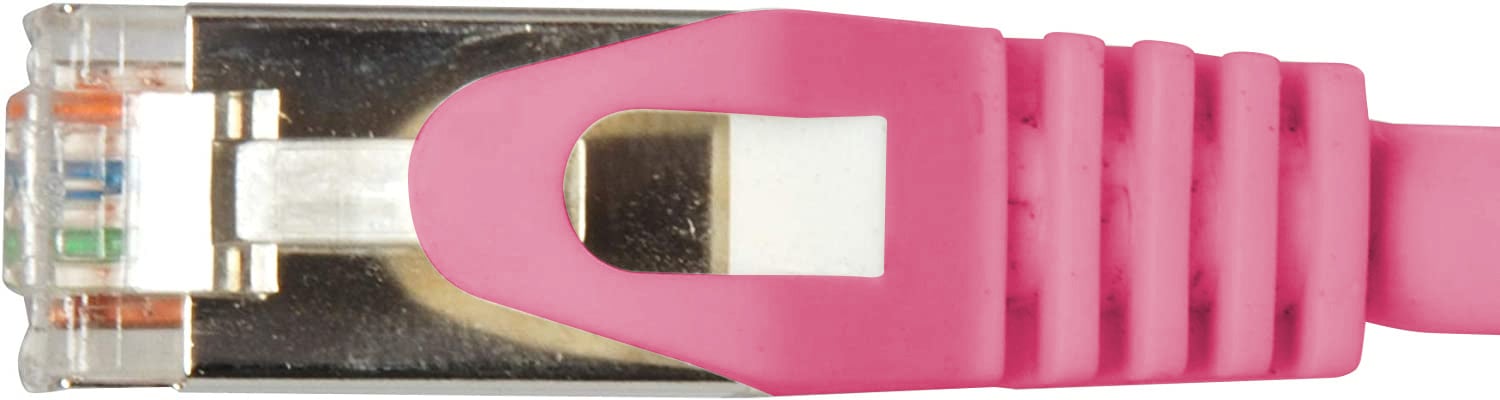 Cavo di rete Patch in CCA Schermato Cat6 Rosa F/UTP 1m Bulk - Techly Professional ICOC CCA6F-010-PK