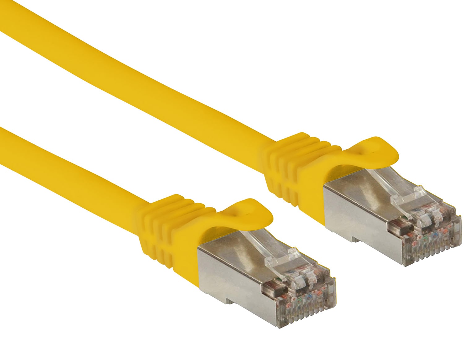 Cavo di rete Patch in CCA Schermato Cat6 Giallo F/UTP 1m Bulk - Techly Professional ICOC CCA6F-010-YE