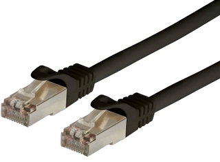 Cat patch cable 6 CCA shielded F/UTP black 2 m bulk - Techly Professional ICOC CCA 6 F- 020 -BK