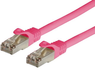 Cavo di rete patch CCA schermato Cat6 F/UTP rosa 2m bulk - Techly Professional ICOC CCA6F-020-PK