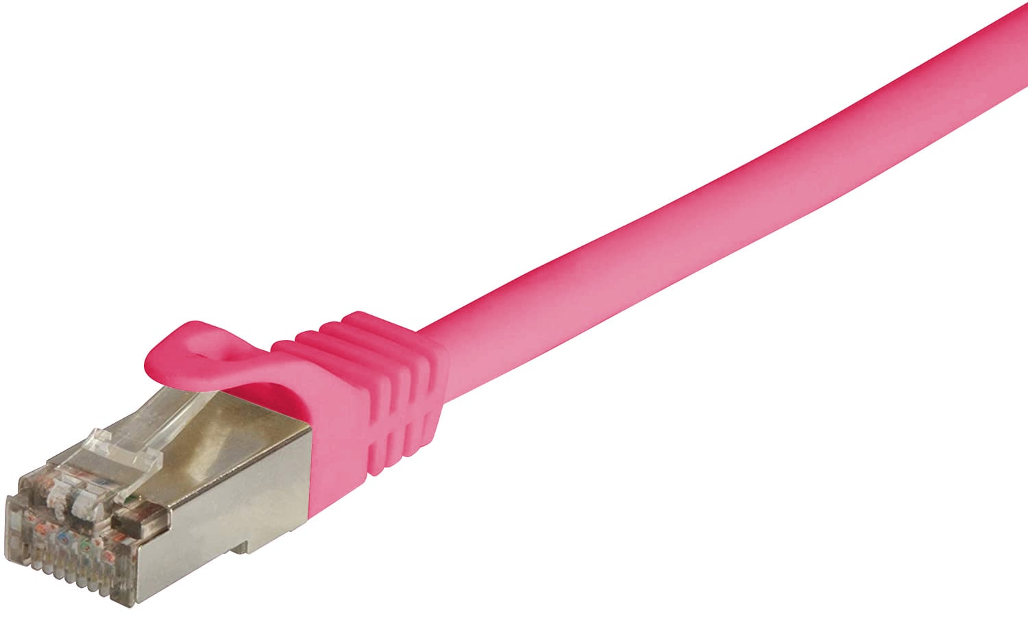 Cavo di rete Patch in CCA Schermato Cat6 Rosa F/UTP 3m Bulk - Techly Professional ICOC CCA6F-030-PK