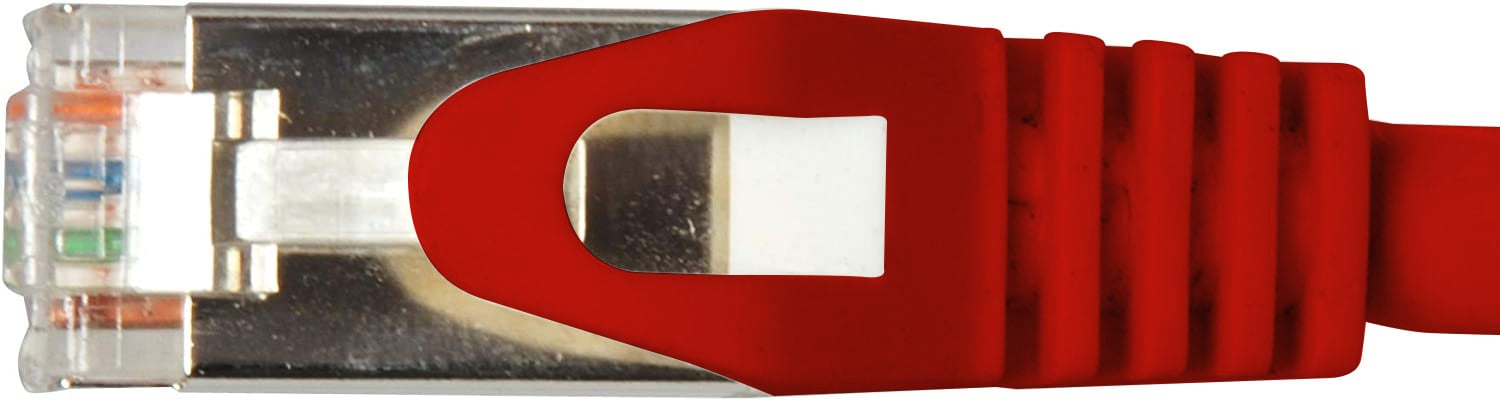Cavo di rete Patch in CCA Schermato Cat6 Rosso F/UTP 3m Bulk - Techly Professional ICOC CCA6F-030-RE