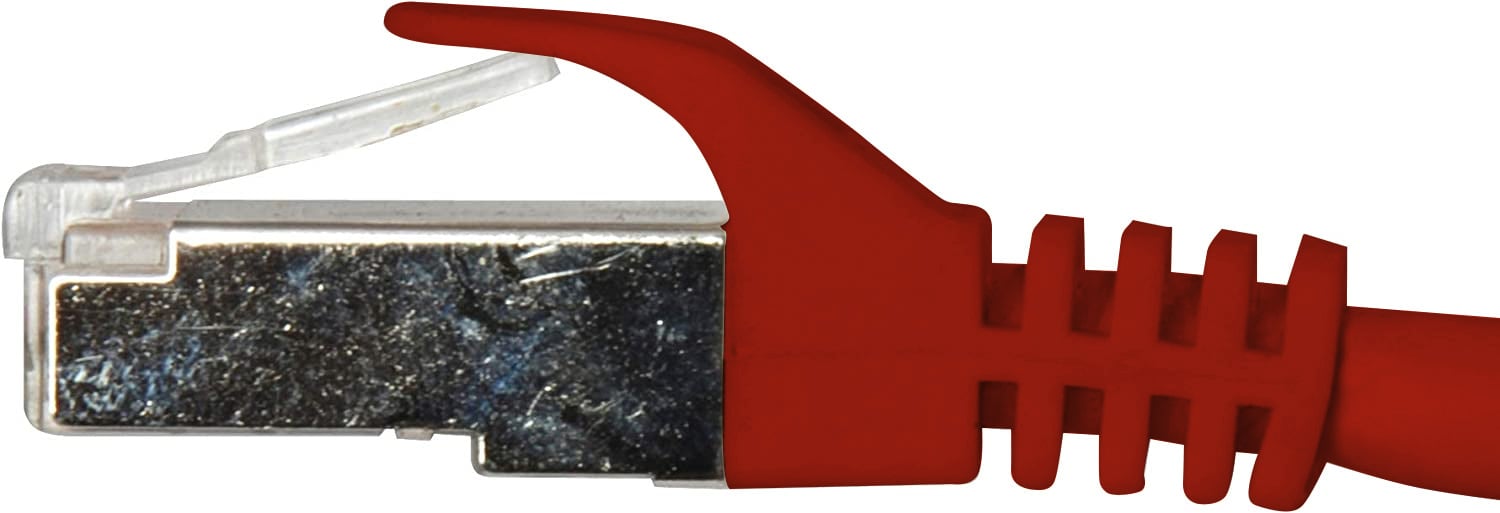 Cavo di rete Patch in CCA Schermato Cat6 Rosso F/UTP 10m Bulk - Techly Professional ICOC CCA6F-100-RE