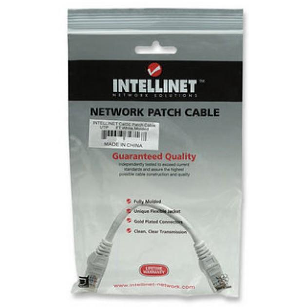 Cavo di rete Patch in CCA Cat6 Bianco UTP 0,5m - Intellinet ICOC CCA6U-005-WH