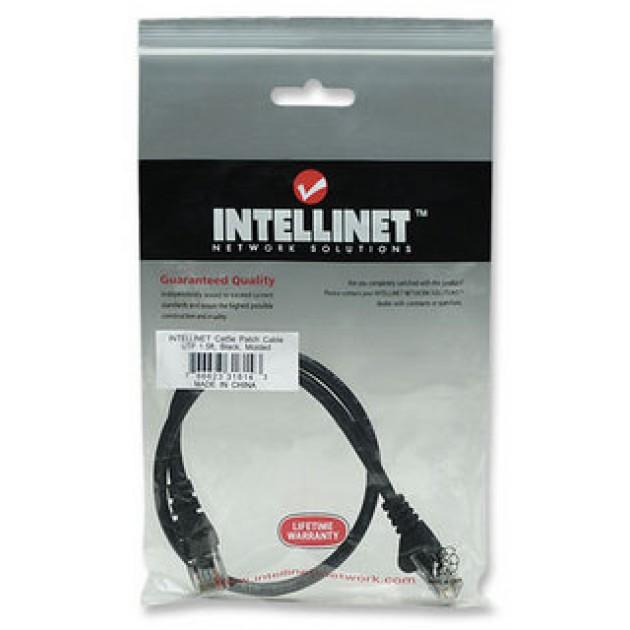 Cavo di rete Patch in CCA Cat6 Nero UTP 1m - Intellinet ICOC CCA6U-010-BK
