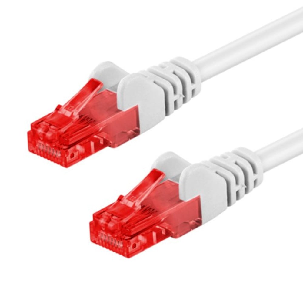 Cable Network Patch CCA Cat 6 UTP White 1 m - Goobay ICOC CCA 6 U- 010 -WHG