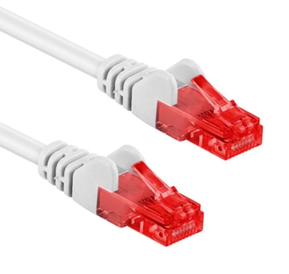 Cavo di Rete Patch CCA Cat6 UTP Bianco 1m - Goobay ICOC CCA6U-010-WHG