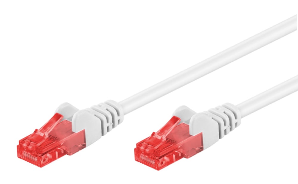 Cavo di Rete Patch CCA Cat6 UTP Bianco 1m - Goobay ICOC CCA6U-010-WHG