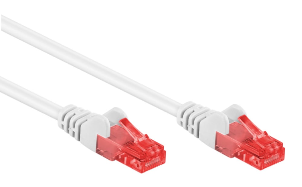 Cavo di Rete Patch CCA Cat6 UTP Bianco 1m - Goobay ICOC CCA6U-010-WHG