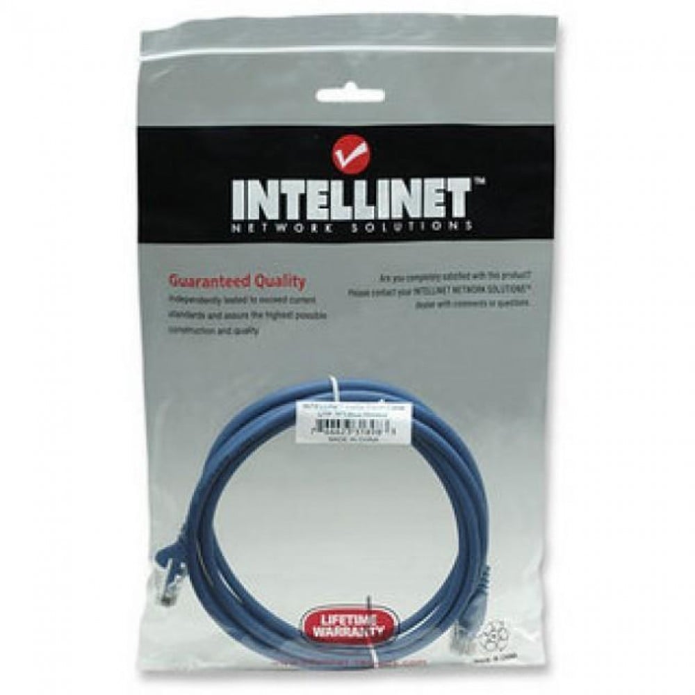 Cavo di rete Patch CCA Cat6 Blu UTP 1,5m - Intellinet ICOC CCA6U-015-BL