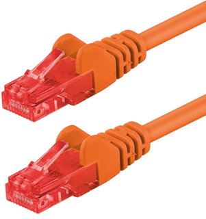 Cavo di rete Patch CCA Cat6 Arancione UTP 1,5m - Goobay ICOC CCA6U-015-ORG