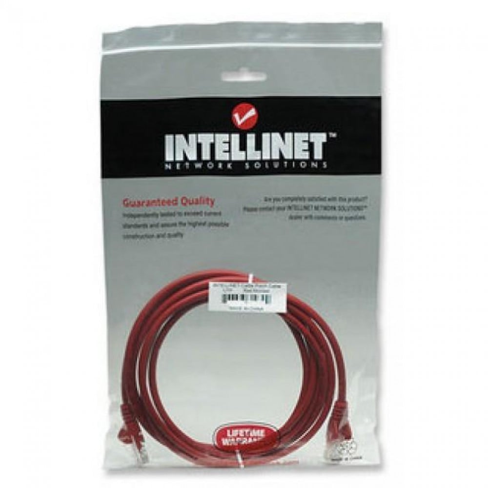 Cavo di rete Patch CCA Cat6 Rosso UTP 1,5m - Intellinet ICOC CCA6U-015-RE