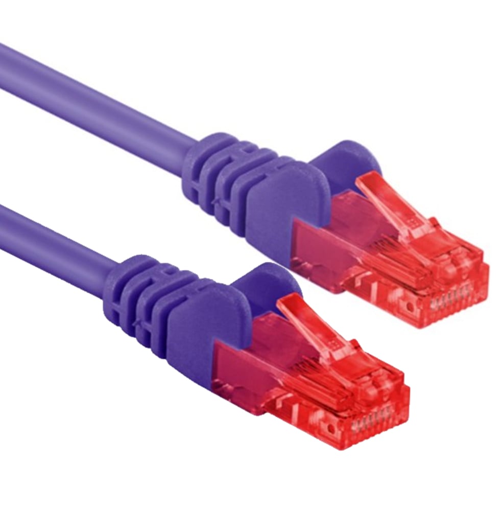 Cavo di rete Cat6 UTP CCA 1,5m Viola - Goobay ICOC CCA6U-015-VLG