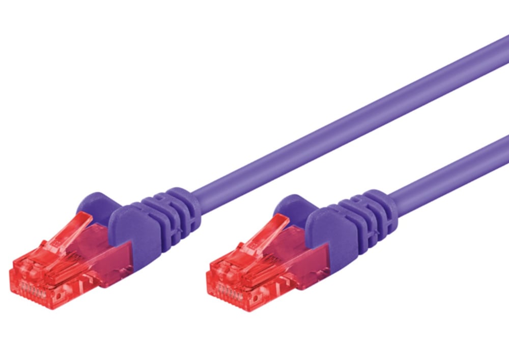 Cavo di rete Cat6 UTP CCA 1,5m Viola - Goobay ICOC CCA6U-015-VLG