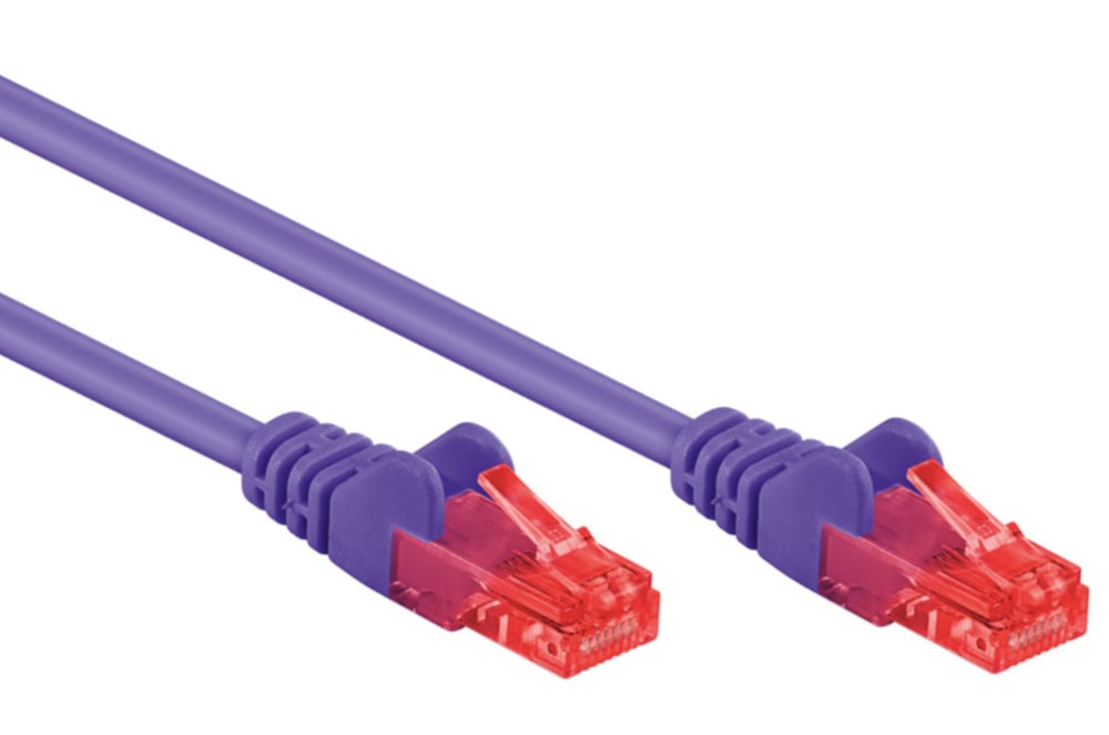 Cavo di rete Cat6 UTP CCA 1,5m Viola - Goobay ICOC CCA6U-015-VLG