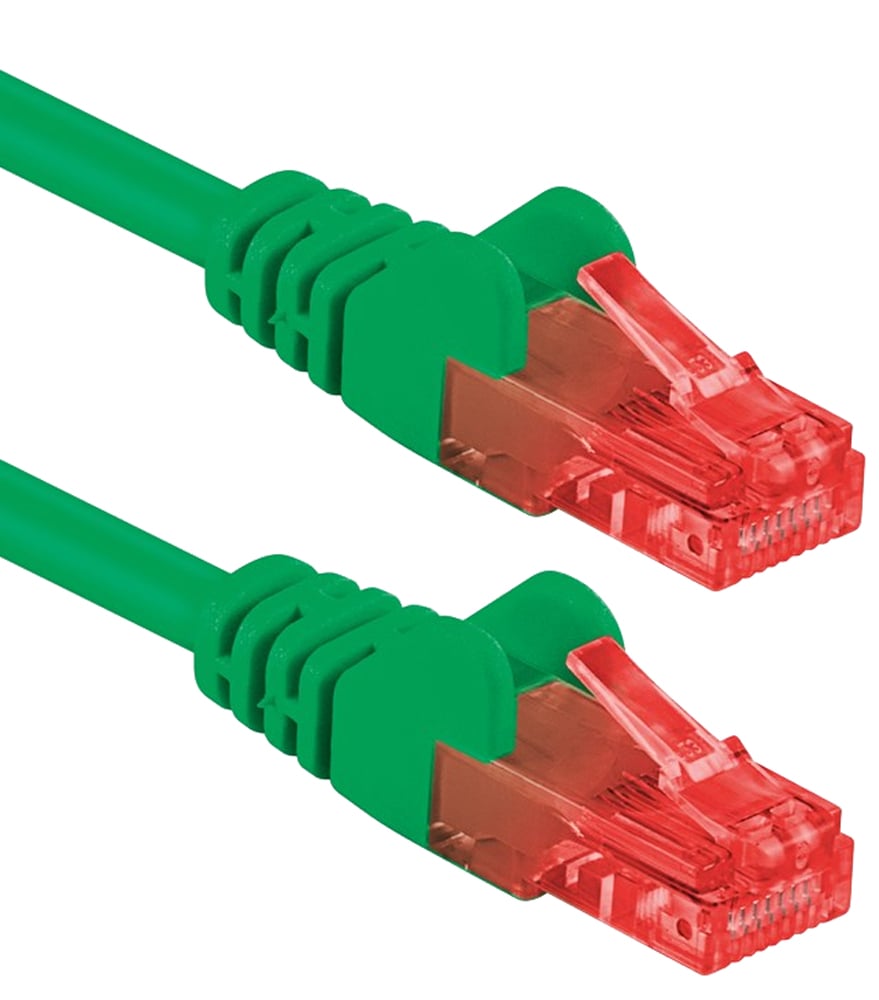 Cavo Rete Patch CCA Cat6 U/UTP Verde 2m - Goobay ICOC CCA6U-020-GREEG