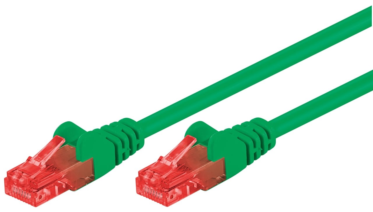 Cavo Rete Patch CCA Cat6 U/UTP Verde 2m - Goobay ICOC CCA6U-020-GREEG