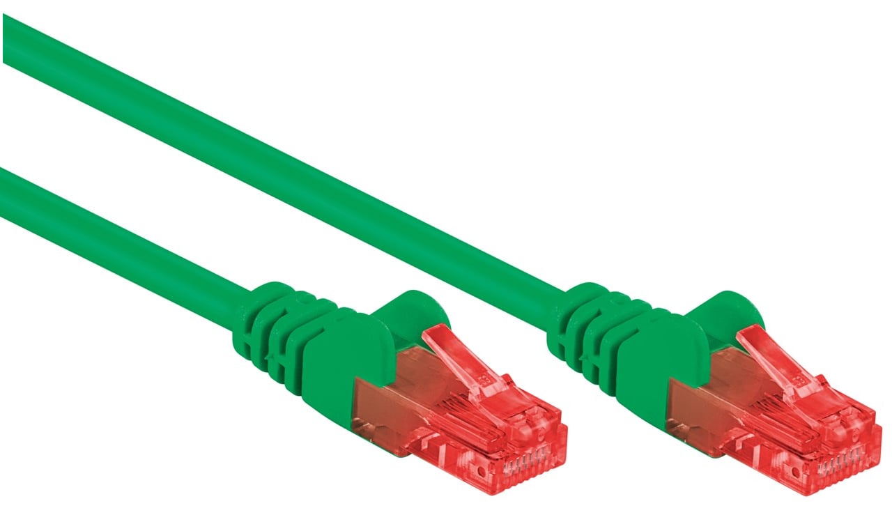 Cavo Rete Patch CCA Cat6 U/UTP Verde 2m - Goobay ICOC CCA6U-020-GREEG