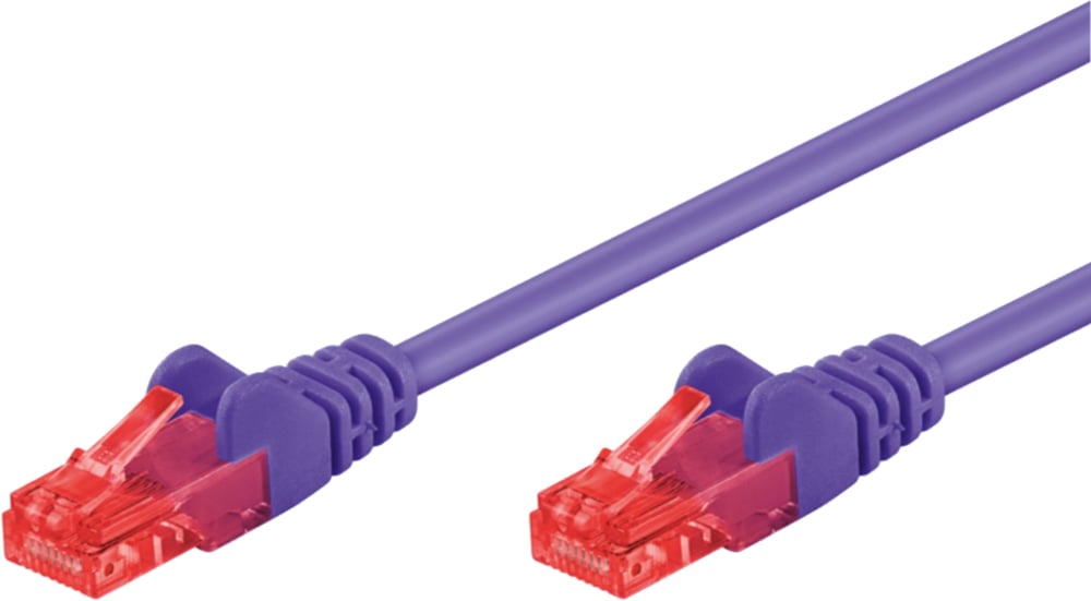 Cavo di rete Patch CCA Cat6 U/UTP Viola 2m - Goobay ICOC CCA6U-020-VLG