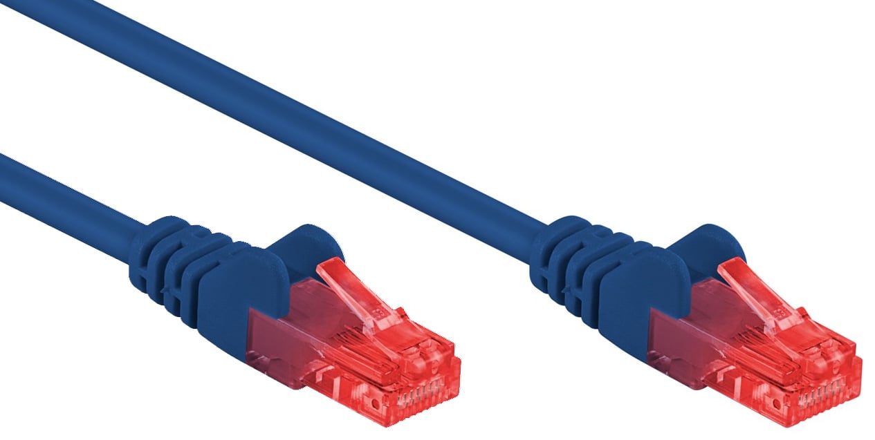 Patch Network Cable CCA Cat 6 UTP Blue 10 m - Goobay ICOC CCA 6 U- 100 -BLG