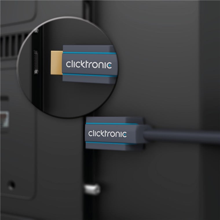 Cavo HDMI High Speed Ethernet A/A M/M 1m Alta Qualità - Clicktronic ICOC CLC-H-010