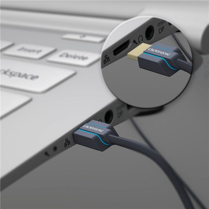 Cavo HDMI 2.0 Super Sottile 4K@60Hz 1m - Clicktronic ICOC CLC-HS-010