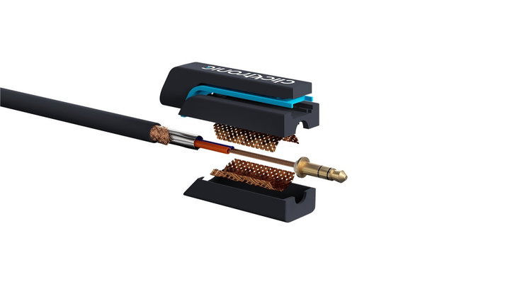 Audio cable 2 RCA F to Jack 3,5 mm M 0,10 m - Clicktronic ICOC CLC-JRF- 001