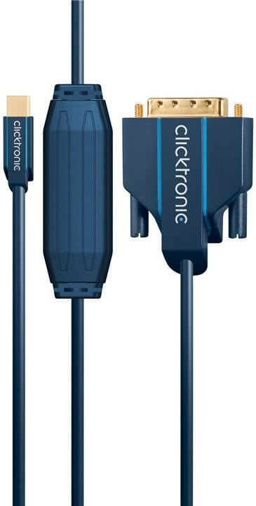 Cavo Mini DisplayPort (Thunderbolt) a DVI-D 24+1 2m Alta Qualità - Clicktronic ICOC CLC-MDPDV-020