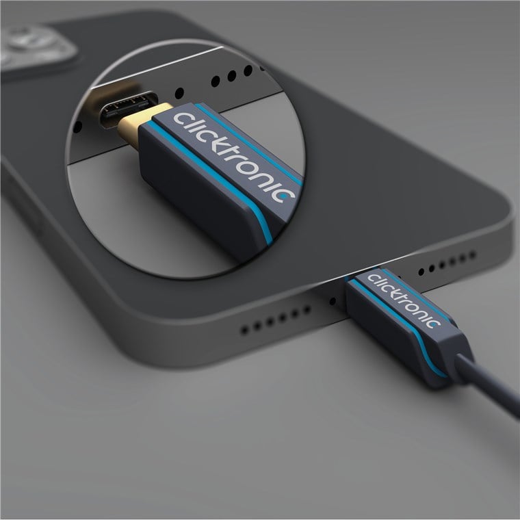 Cable Adapter USB-C HDMI 2 m High Quality - Clicktronic ICOC CLC-UCH 2 - 020